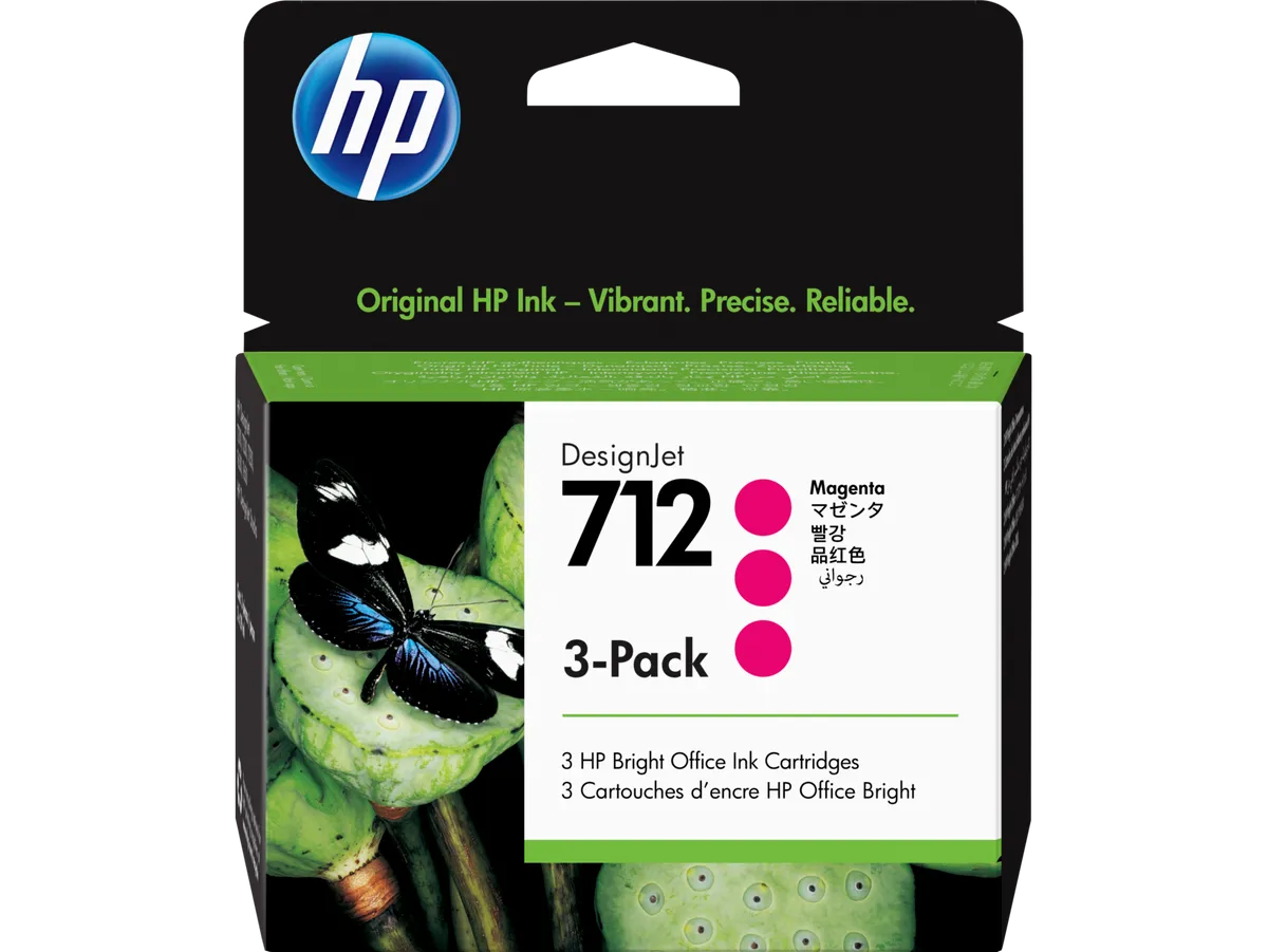 HP 712 / 3ED78A Tinten Sparset magenta (3 Stück)