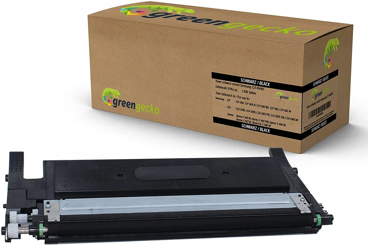 green gecko Toner kompatibel zu Samsung CLT-K406 / SU118A schwarz