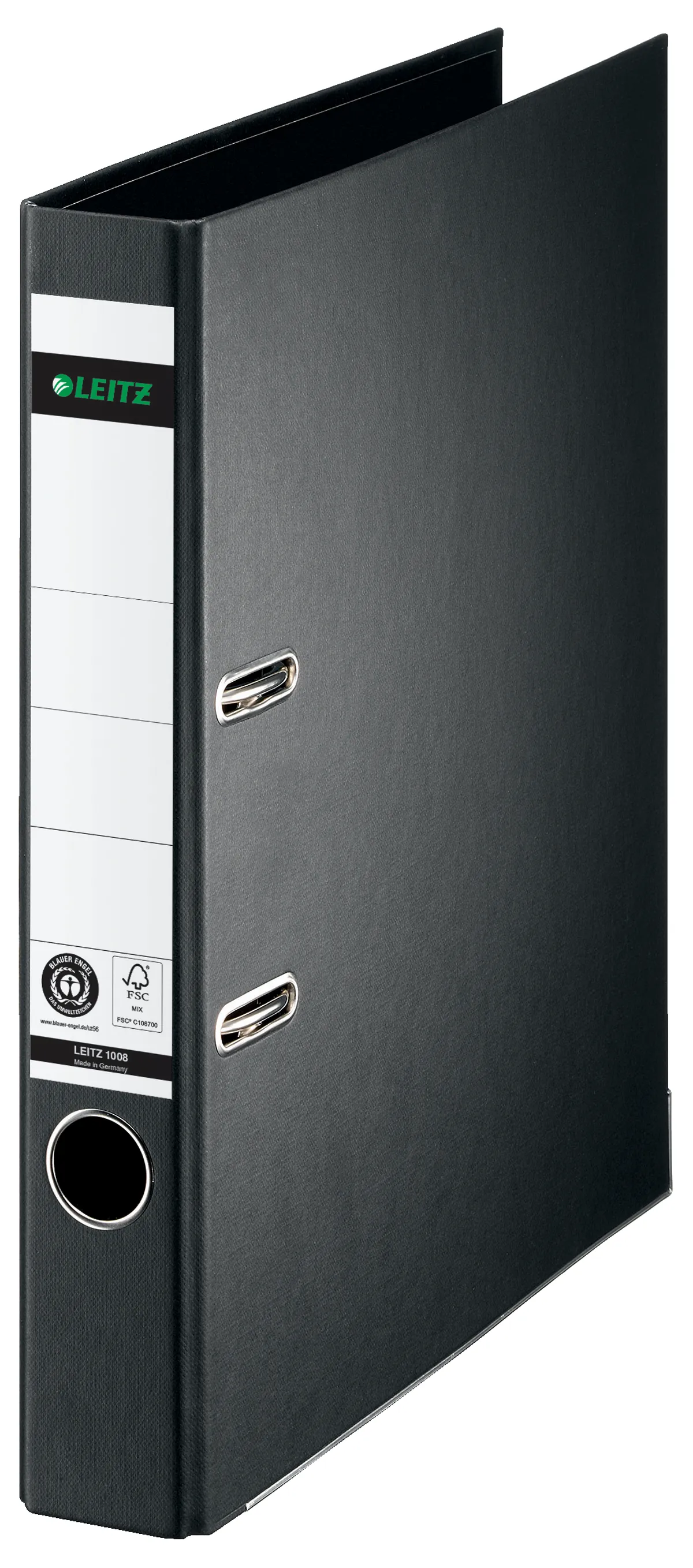 Leitz 10080095 Ordner schwarz (5,2cm breit, A4, Karton)