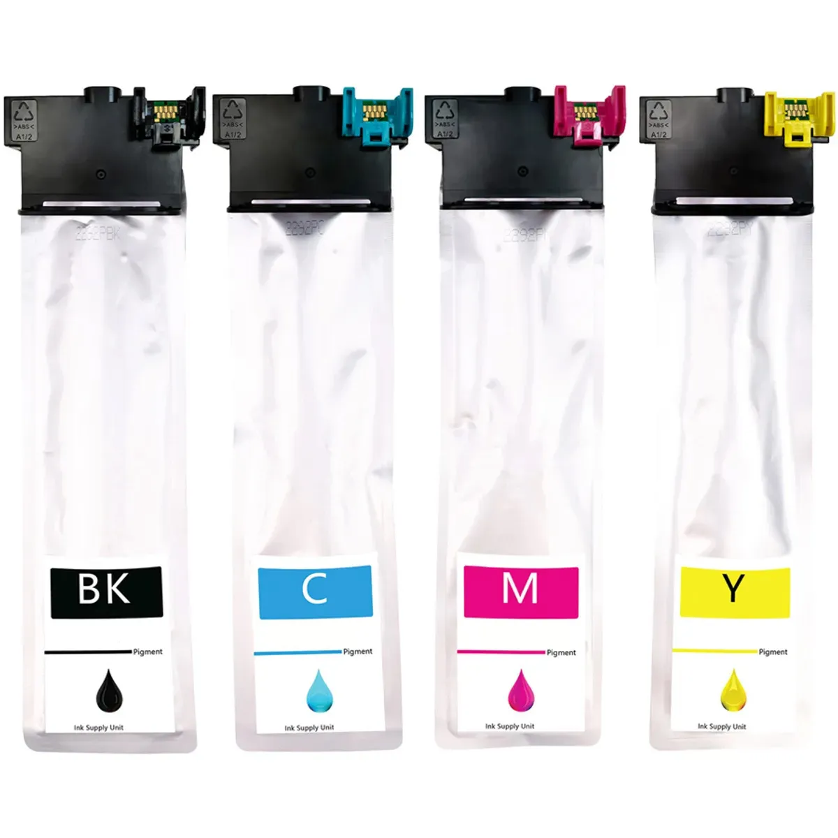 Tinten Sparset kompatibel zu Epson T01C1 / T01C2 / T01C3 / T01C4 schwarz, cyan, magenta, gelb  (4 Stück)
