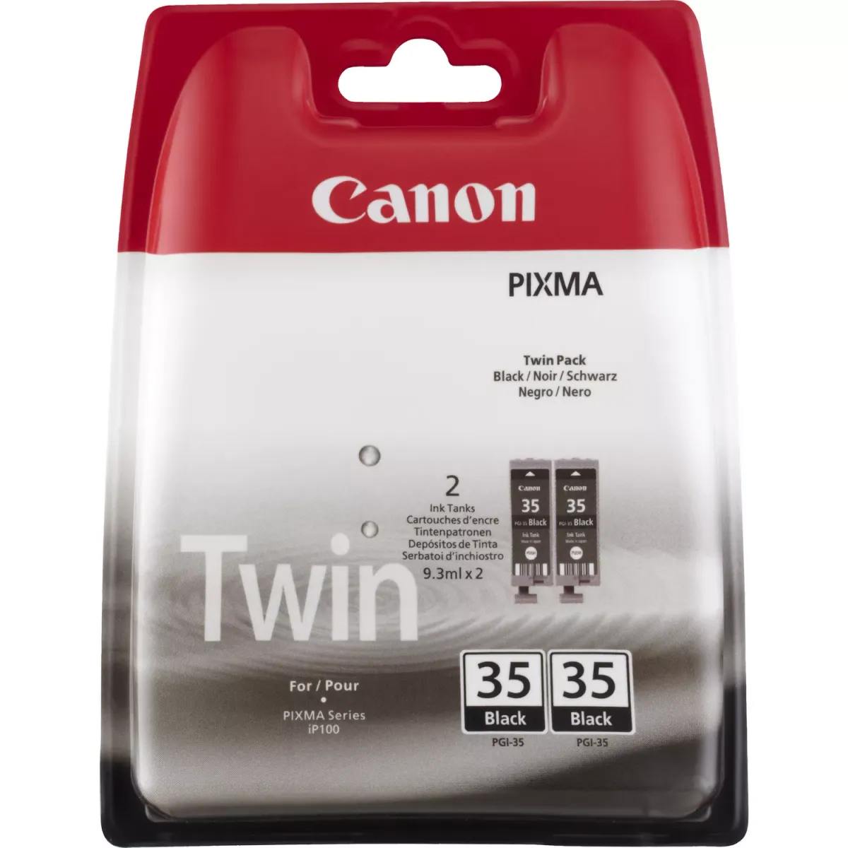 Canon PGI-35 BK / 1509B012 Tinten Doppelpack schwarz (2 Stück)
