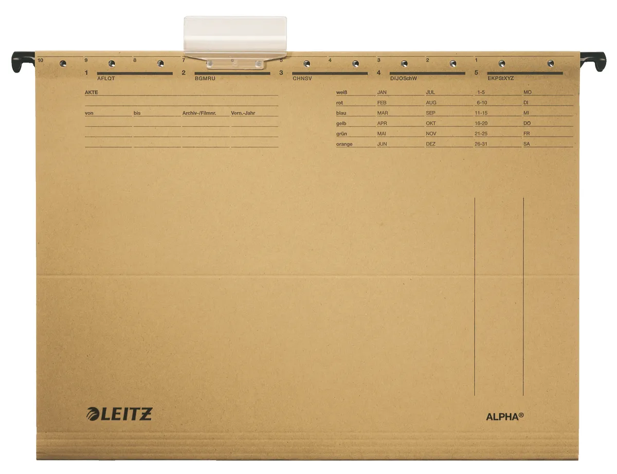 Leitz Alpha / 19150000 Hängemappe  naturbraun (25 Stück)