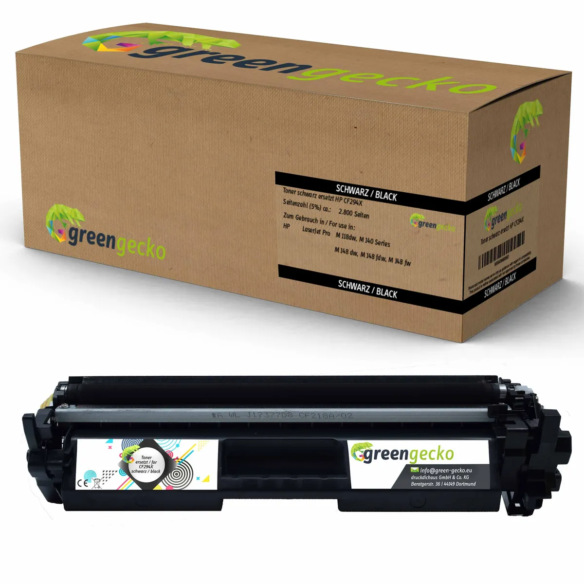 green gecko Toner kompatibel zu HP 94X / CF294X schwarz