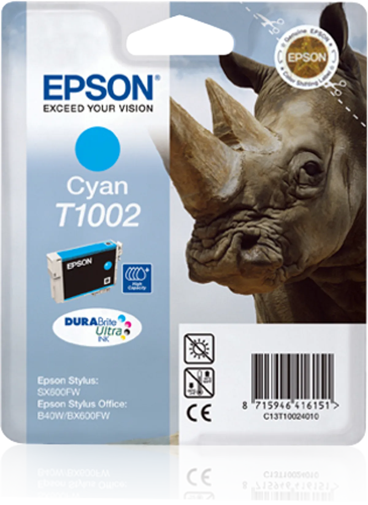 Epson T1002 / C13T10024010 / C13T10024020 Tinte cyan